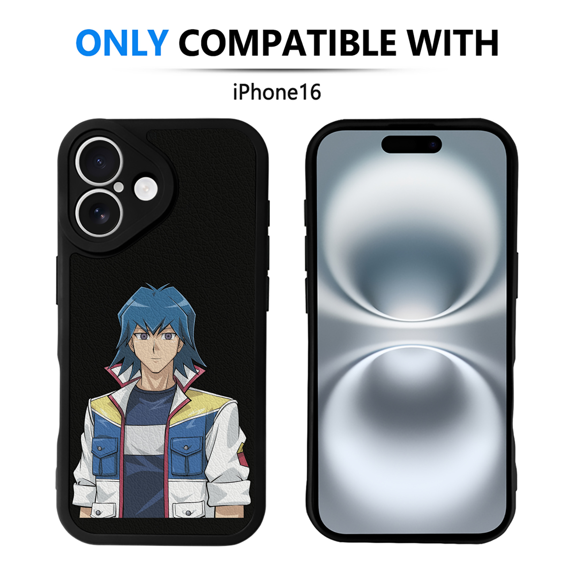 遊☆戯☆王 Yu-Gi-Oh! 【iPhone 16シリーズ対応】シリコンスマホケース（レザー調） 材質：シリコン